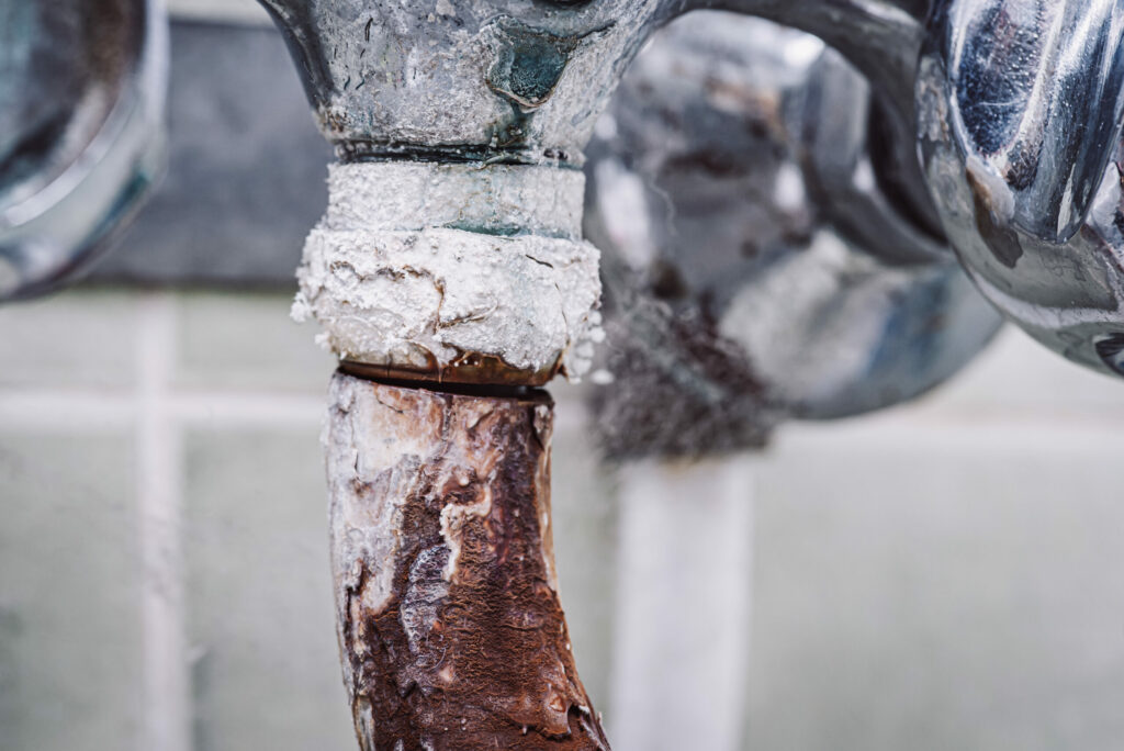 Alter verrosteter Wasserhahn